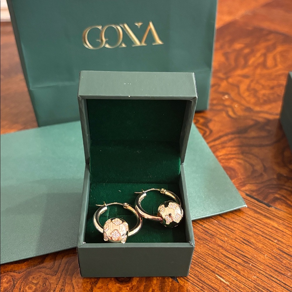 Gona Fine Jewelry Sterling Gold Plated Earrings